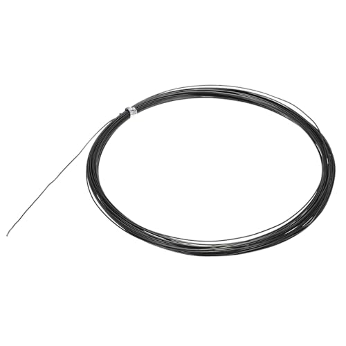 MECCANIXITY 22 Gauge Aluminum Craft Wire, 33 Feet Bendable Wire Metal Armature Wire for Jewelry Making DIY Sculpting Floral Wreath Making Wire Wrapping Christmas Ornaments (22 AWG Black) - color: Black, size: 22 Gauge, 33 Feet