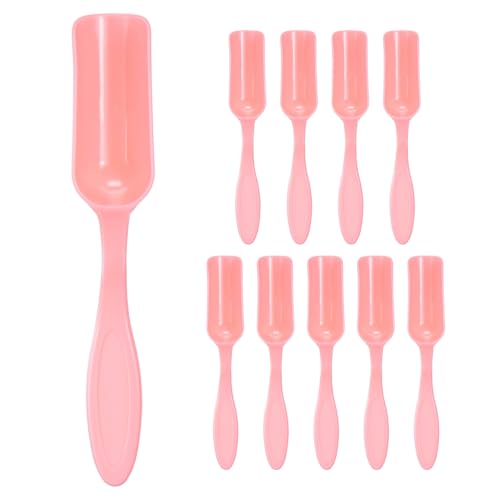 M METERXITY 10-Pack Mini Gardening Shovel Spoons, Plastic Garden Soil Scoops for Cultivation Digging Transplanting/Flower Planting/Plant Succulent, Colorful Small Gardening Tools [Pink] - color: Pink