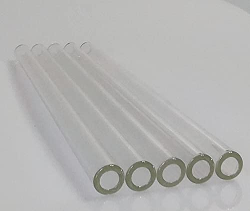 5PCS Glass Tubes Thick Wall Tubing OD 2 mm 8 mm X 4 inch - size: 4 Inch