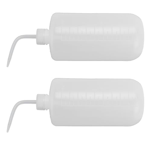 Wash Bottle, 1000ml Plastic Laboratory Squeeze Bottle with Leak Proof Seal and Visible Scale for Lab Washing and Plant Watering