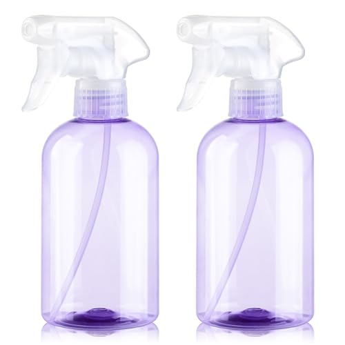 Spray Bottles 2Pack 10oz Plastic Squirt Bottles Water Spray Bottle - color: Purple