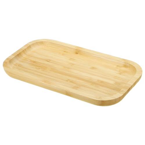 PATIKIL Wood Saucer, 10x6 Inch Rectangular Wooden Plant Drainage Tray Bonsai Plants Saucer Succulent Pot for Home Balcony Patio - size: 10x6 Inch
