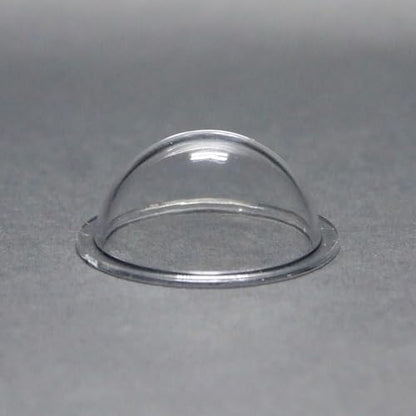 KAYNEY Acrylic Dome with Flange Clear Plastic Hemisphere – Transparent Case for CCTV, Camera Lens, Jewelry, Collectibles & Miniatures – Dustproof Cover for Delicate Items (1.2inch / 30mm) - size: 1.2inch / 30mm