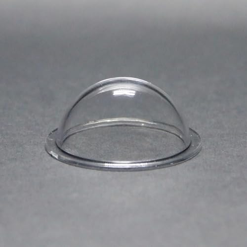KAYNEY Acrylic Dome with Flange Clear Plastic Hemisphere – Transparent Case for CCTV, Camera Lens, Jewelry, Collectibles & Miniatures – Dustproof Cover for Delicate Items (1.2inch / 30mm) - size: 1.2inch / 30mm