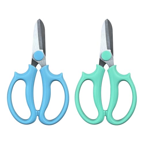 2 Pcs Premium Stainless Steel Flower Shears,DIY Floral Cutting Scissor for Garden Flower Arrangement,Floral Stems,Pruning Leaf
