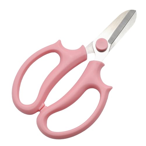 Flower Shears Pink Floral Scissors Strong Flower Stem Cutter Pruning Shears