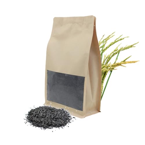 Horticultural Charcoal, Natural Activated Charcoal from Rice Husk, Premium Biochar Soil Amendment for Plants and Terrariums, Organic Fertilizer Supplement, Rice Hull Biochar, 1.82 Quarts 0.6 lbs/Bag