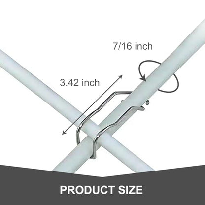 20PCS Connecting Buckles for Bamboo Trellis Reusable Garden Connectors and Support Clips for Plant Stakes Climbing Plants Tomato Cucumber Vegetable Supports Outdoor Netting 7/16 Inch 11mm