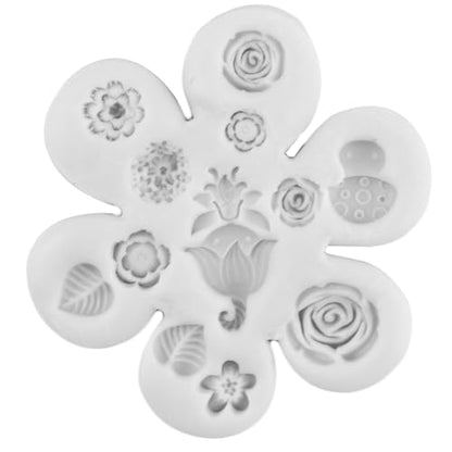 Fairy Garden Polymer Clay Mold Garden Door Silicone Molds Set of 5 | Flower Fairy Garden Wooden Door Resin Mold DIY Crafts Epoxy Resin Casting Polymer Clay Tools Craft Air Dry Jewelry Making - color: Style E