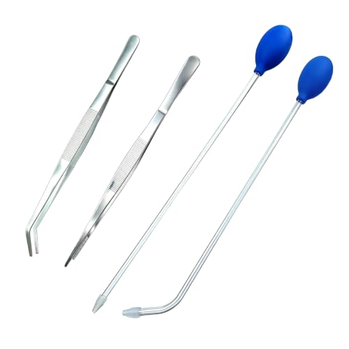 Axolotl Tank Accessories, Long Pipette Coral Food Feeder, Aquarium Tweezers