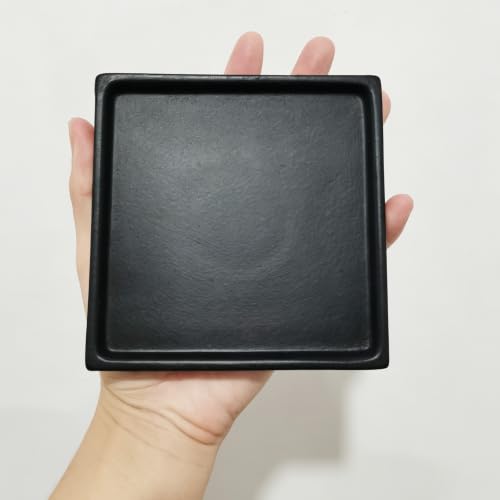 PATIKIL Plant Pot Saucers 5 Inch, Black - color: Black, size: 5 Inch