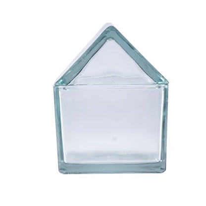 Creative Co-Op 20-Ounce Glass House Shaped Jar with Lid, Clear - size: 20-Ounce