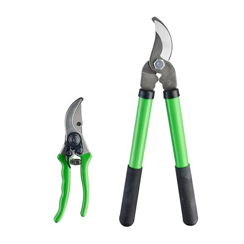 Pro Pruning Shears - Heavy Duty Garden Shears with SK-5 Steel Blades, Ergonomic Non-Slip Handle Tree Branch Cutter & Flower Arranging Tool