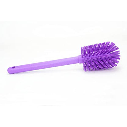 SPARTA Large Water Bottle Brush Ideal for Wide-Mouth Jars, Bottles and Tumblers, Dishwashing Tool with Handle for Home and Commercial Kitchens, Plastic, 12 Inches, Purple - color: Purple