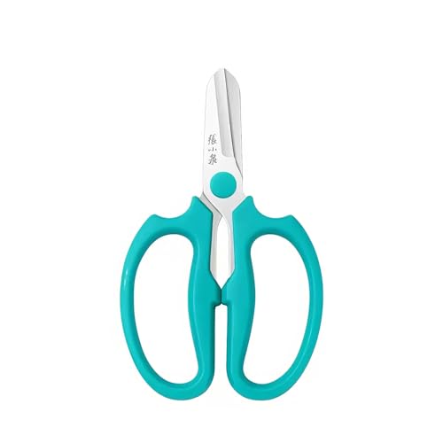 Pro Florist & Garden Shears - 3.38mm Heavy-Duty Rustproof Steel | Cuts Hydrangeas, Roses & Thick Stems | Ergo Wide-Grip Scissors for Fresh Flowers, Pruning, Ikebana(Green)