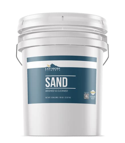 Earthborn Elements Sand (5 Gallons), Outdoor Projects, Washed & Cleaned (800 Ounce)