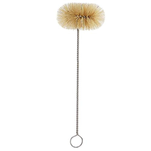 NewFerU Bottle Brush Thin Long Handle Round X 1, 3 in Natural Boar Bristle - color: Natual - Round
