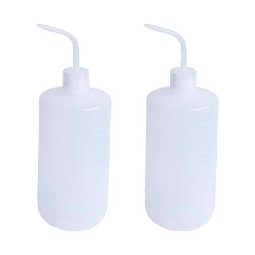 2Pcs 1000ml Lab Bent Tip Plastic Liquid Water Oil Storage Squeeze Bottle