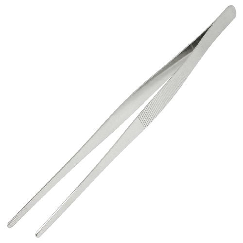 uxcell Metal 12-Inch 30cm Straight Tweezers Daily Garden Tool - size: 11.8",Straight