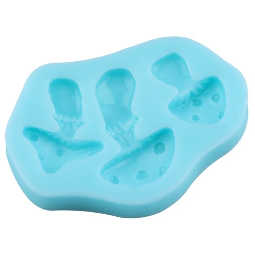 Mushroom Fondant Silicone Molds Mushroom Chocolate Candy Mold | Birthday Party Cake Decorating Cupcake Topper Gum Paste Polymer Clay - color: Style E