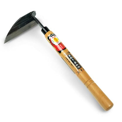 HOUNEN Japanese Hand Hoe, 4.7-Inch SK-3 Composite Steel Thin Blade - color: 4.7" Thin Twisted Weeder