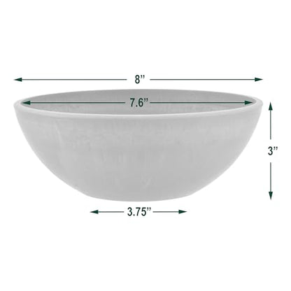 PSW M20TP Garden Bowl, Planter Bowl, Centerpiece Bowl, Fairy Garden Planter 8 Inch, 1 Count (Pack of 1) - color: Taupe, size: 8 Inch