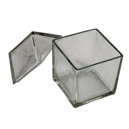 Creative Co-Op 45-Ounce Glass House Shaped Jar with Lid, Clear - size: 45-Ounce