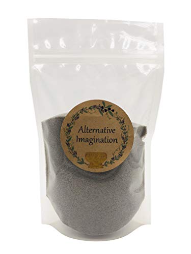 Alternative Imagination Grey Fine Colored Sand for Ritual Use, Zen Gardens, Incense Burners, Smudging Bowls, Unity Ceremonies, Mandalas, Spiritual Practices, Arts & Crafts (1 Pound) - color: Gray