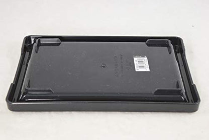 Yubonzai Japanese Rectangular Black Plastic Humidity/Drip Tray for Bonsai Tree & House Indoor Plant - 8.5" to 18" (8.5"x 6"x 0.75") - size: Out 8.5"x 6"x 0.75" / In 7"x 4.5"x 0.5"