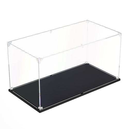 Clear Acrylic Display Case, Easy Assembly Large Showcase Box(16x8x8 inch) | dofopo Dust Protection Case for Action Figures and Dolls, Alternative Glass Box for Collectibles Commemorative Gifts - size: 16x8x8 inch,40x20x20 cm