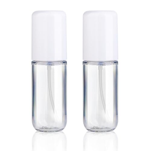 Aeibxiy Small Spray Bottle Travel Size 1.35oz 40ML, Fine Mist Plastic Spray Bottles, Refillable Empty Spray Bottle for Toners, Perfume, Face& Hair Spray - color: Clear,2 Pack