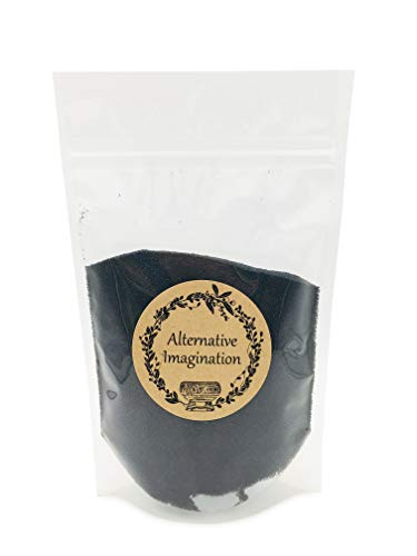 Black Sand - Fine Colored Sand for Ritual Use, Zen Gardens, Incense Burners, Smudging Bowls, Unity Ceremonies, Mandalas, Spiritual Practices, Arts & Crafts by Alternative Imagination (1 Pound) - color: Black