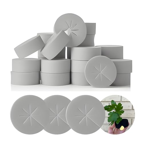 XCEL 200 Pack Cloning Collars Inserts 2" Premium Rubber Foam Cloner Plug Fits 2 inch net pots Hydroponics (200) (Gray) - color: Gray