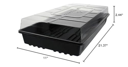 10 Each - 1020 Trays with Humidity Dome NO Holes - style: NO Holes