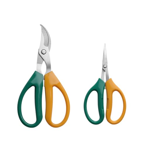 Garden Scissors, Stainless Steel Garden Bonsai Pruning Shears, Anti-Slip Softgrip SnipGardening Tools Garden Shears for Plants Herb (Classic) - style: Classic