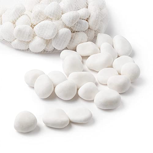 Royal Imports River Rocks, Aquarium Gravel – White 1"- 1.5" - 30 lbs - size: 1"- 1.5" - 30 lbs, style: White