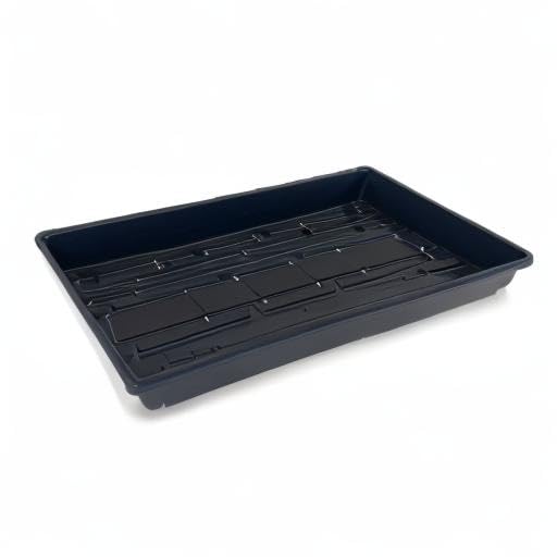 10 Plant Growing Trays (WITH Drain Holes) - 20" x 10" - Perfect Garden Seed Starter Grow Trays: For Seedlings, Indoor Gardening, Growing Microgreens, Wheatgrass & More - Soil or Hydroponic - size: Pack of 10