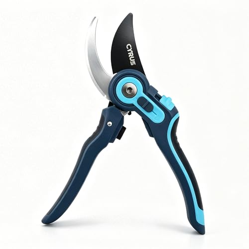 8 Inch Labor Saving Bypass Pruners 2 Adjustable Jaw Openings Garden Shears - style: Garden Shears 1
