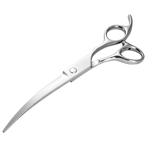 8.1 inch Curved Dog Grooming Scissors,8.1" Curved Pet Grooming Scissors,Curved Down Shears great for Groomers and Home Grooming