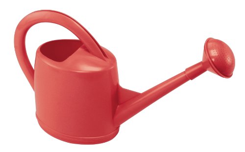 Dramm Premium High Grade Long Spout Watering Can, for Indoor/Outdoor House Plants, Vegetables, Flowers, Red, 7 Liter - color: Red, size: 7-Liter