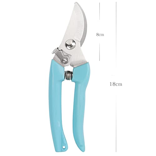 Curve Gardening Scissor with Sharp Stainless Steel Blade Garden Shears for Cutting Flowers Trimming Plants of Yard Florist Flower Rose Herb Hedge Bonsai and Fruits Picking (Green Handle) - style: Green Handle