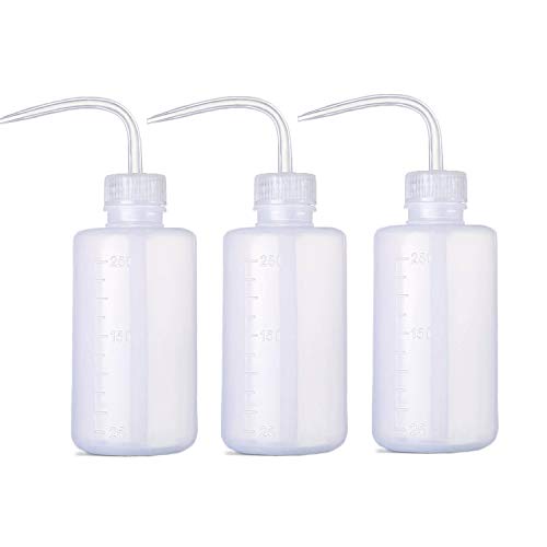BEADNOVA Squeeze Bottle Plant Watering Bottle 250ml 8oz Small Wash Squeeze Plastic Small Watering Can for Indoor Plants Succulent Can (3pcs) - color: 250ml, 3pcs