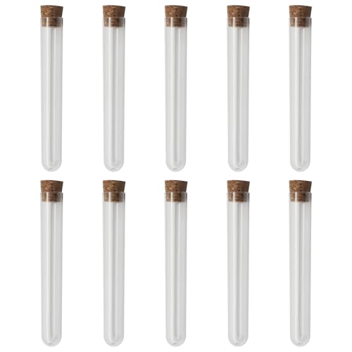 10 Pack Clear Test Tubes - size: 10pcs