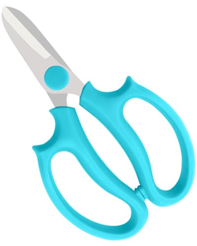 Flower Scissors, Blue Floral Shear for Cutting Fresh Flowers | Stainless Steel Flower Shears for Plant Fruits - style: 1 PC Blue