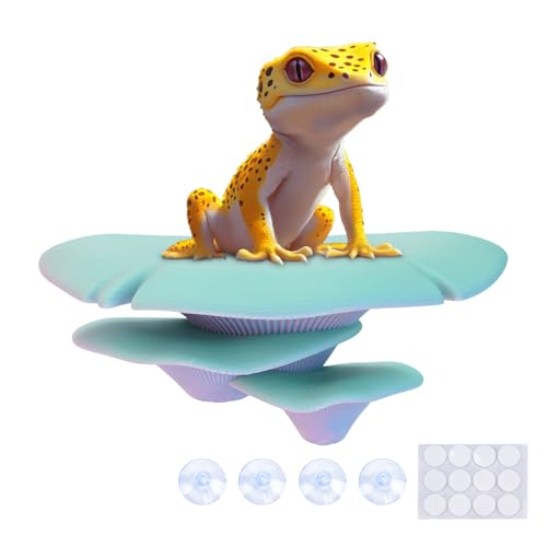 Westant Mushroom Decor for Reptile Tank, Pet-Safe (Aurora, Trio Cap) - color: Aurora, size: Trio Cap