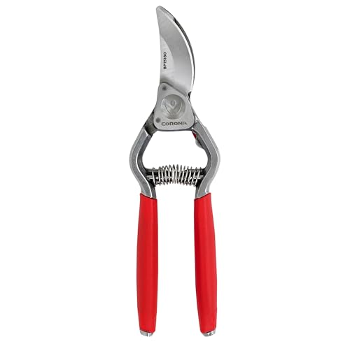 Corona Tools Forged Steel ClassicCUT Bypass Hand Pruner – 1-Inch Cut Capacity Garden Pruning Shears for Stems & Branches, Heavy-Duty Bypass Pruners for Tree, Shrub & Plant Trimming