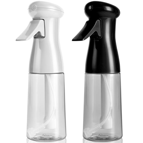 Bealee Spray Bottle for Hair, Continuous Mister, Fine Mist, 2 Pack, 6.8 Oz - color: Black & White, 2 Pack