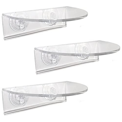 Window Garden Veg Ledge Suction Cup Window Shelf – Create an Indoor Garden, Hold Your Planter Pots, Seed Starter, Figurines on Your Window. Grow Herbs, Microgreens, Succulents, Sleek (3 Pack) - size: 3 Medium (Original)