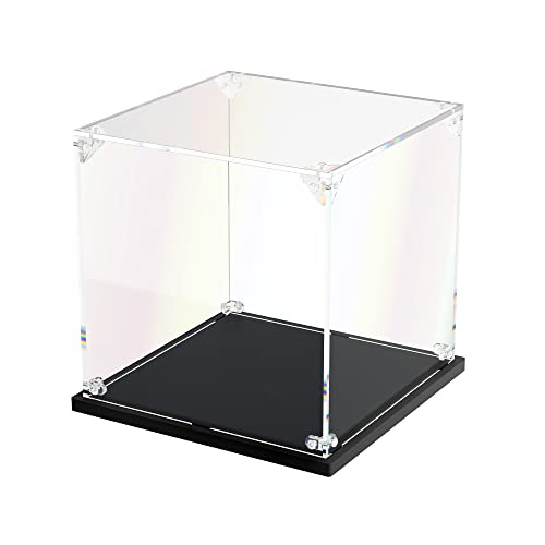 3MM Clear Acrylic Display Case, Easy Assembly Showcase Boxes(6x6x6 inch) | dofopo Dust Protection Case for Action Figures and Dolls, Alternative Glass Box for Collectibles Commemorative Gifts - size: 6x6x6 inch, 15x15x15 cm