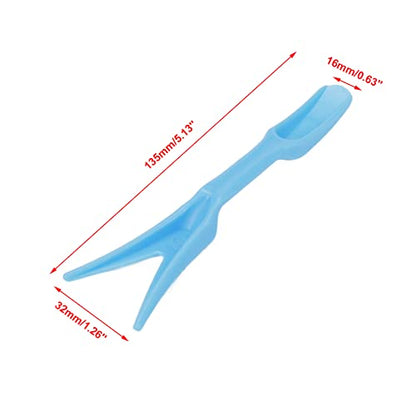 4Pcs Blue Plastic Gardening Tools Set Includes Bucket | Transplanter,Spade,Hole Puncher for Gardening